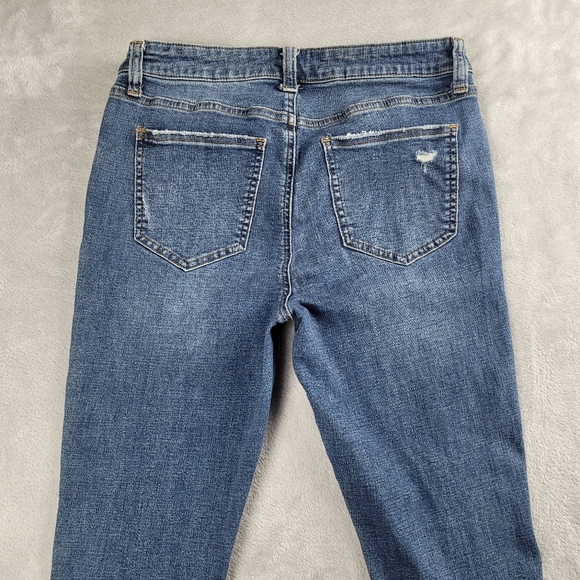 Pistola Women's Jeans Skinny Blue Distressed Size 29 (fit 30x27 ) - Picture 8 of 12
